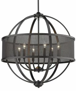 Best Pirce ๐งจ Golden Lighting American Farmhouse Colson 6 Light Chandelier โค๏ธ 31 Golden Lighting American Farmhouse Colson 6 Light Chandelier