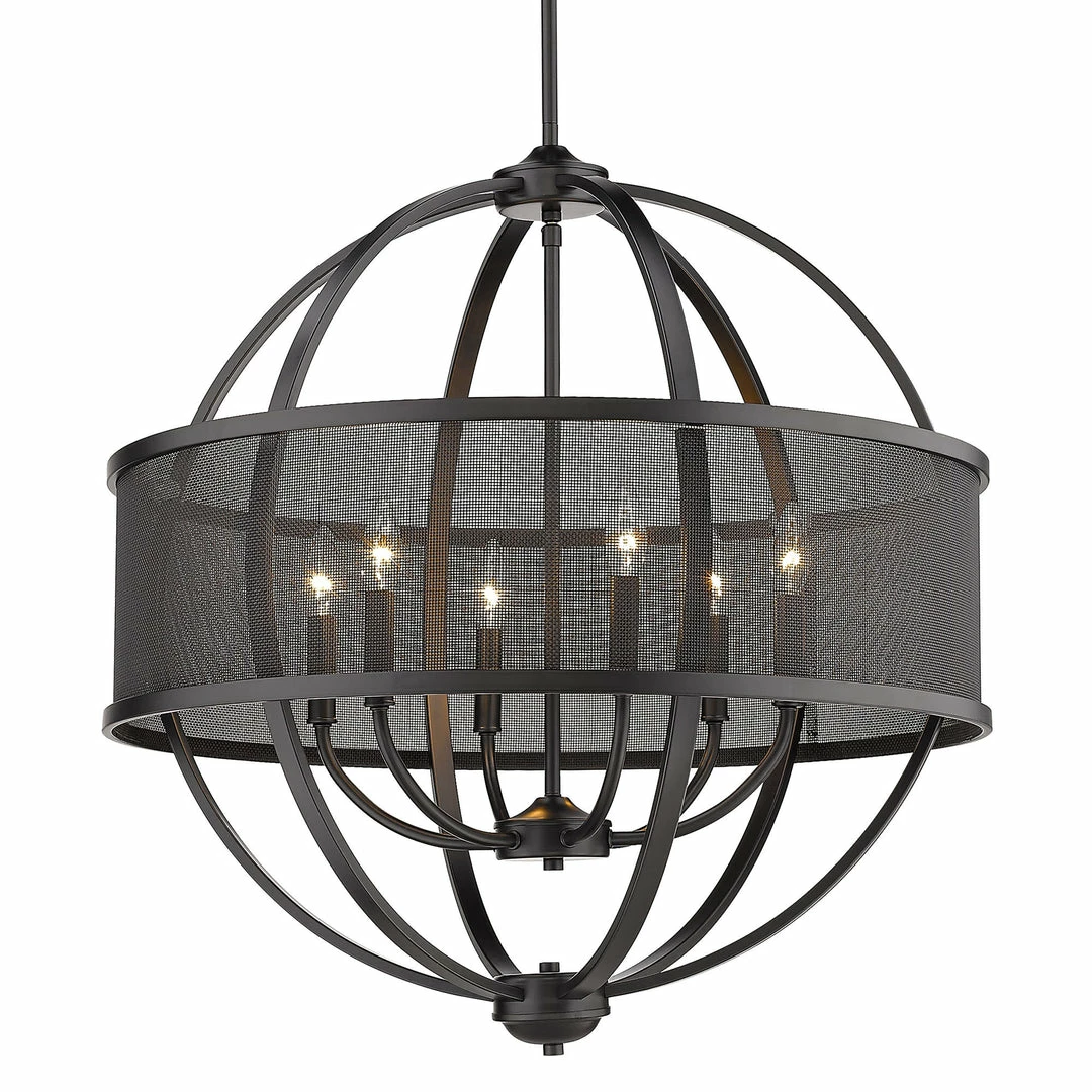 Best Pirce ๐งจ Golden Lighting American Farmhouse Colson 6 Light Chandelier โค๏ธ 7 Golden Lighting American Farmhouse Colson 6 Light Chandelier