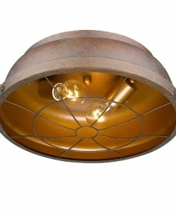Golden Lighting American Farmhouse Bartlett Flush Mount