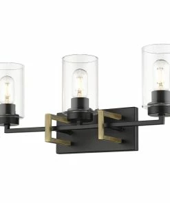 Golden Lighting Tribeca 3 Light Bath Vanity American Farmhouse