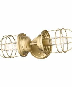 Golden Lighting American Farmhouse Seaport 2 Light Wall Sconce