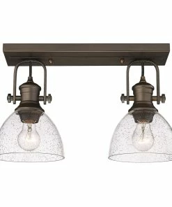 Wholesale ❤️ Golden Lighting Hines 2 Light Semi-Flush American Farmhouse 😉 44 Golden Lighting Hines 2 Light Semi-Flush American Farmhouse