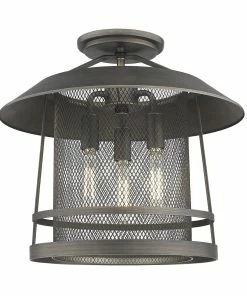 Golden Lighting American Farmhouse Parsons Semi-Flush - Closeout