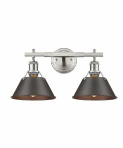 Golden Lighting American Farmhouse Orwell 2 Light Bath Vanity