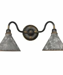 Golden Lighting Jasper 2 Light Bath Vanity American Farmhouse