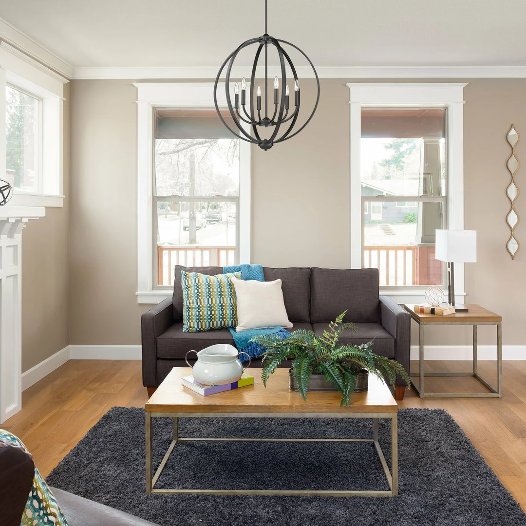 Best Pirce ๐งจ Golden Lighting American Farmhouse Colson 6 Light Chandelier โค๏ธ 6 Golden Lighting American Farmhouse Colson 6 Light Chandelier