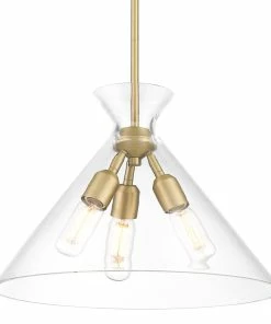 Golden Lighting American Farmhouse Malta 3 Light Pendant
