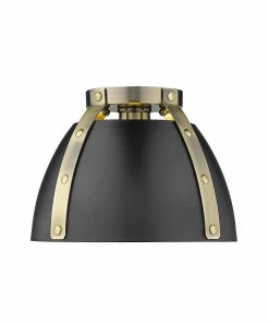 Golden Lighting Aldrich Flush Mount American Farmhouse