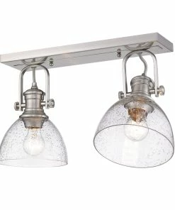 Wholesale ❤️ Golden Lighting Hines 2 Light Semi-Flush American Farmhouse 😉 38 Golden Lighting Hines 2 Light Semi-Flush American Farmhouse