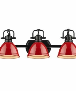 Golden Lighting Duncan 3 Light Bath Vanity - Closeout American Farmhouse