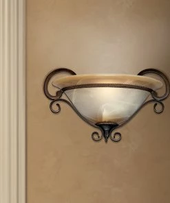 Golden Lighting Meridian 1 Light Wall Sconce Transitional Looks