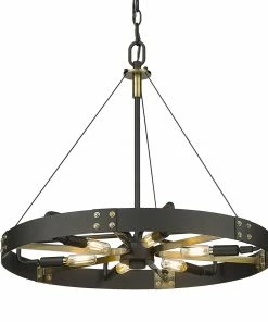 Golden Lighting American Farmhouse Vaughn Medium Pendant