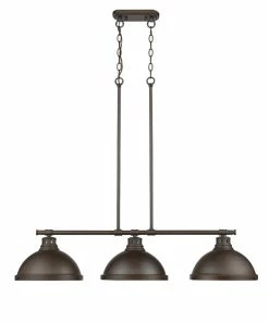 Golden Lighting Duncan 3 Light Linear Pendant