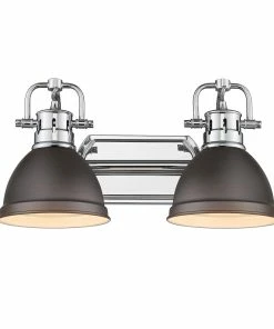 New ✨ Golden Lighting Duncan 2 Light Bath Vanity 👍 203 Golden Lighting Duncan 2 Light Bath Vanity