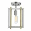 Golden Lighting Tribeca Semi-Flush - Damp - Closeout American Farmhouse