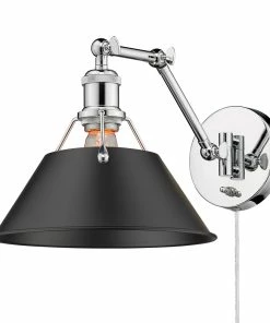 Golden Lighting Transitional Looks Orwell 1 Light Articulating Wall Sconce