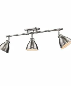 Outlet 😍 Golden Lighting American Farmhouse Duncan Semi-Flush - Track Light ⌛ 18 Golden Lighting American Farmhouse Duncan Semi-Flush - Track Light