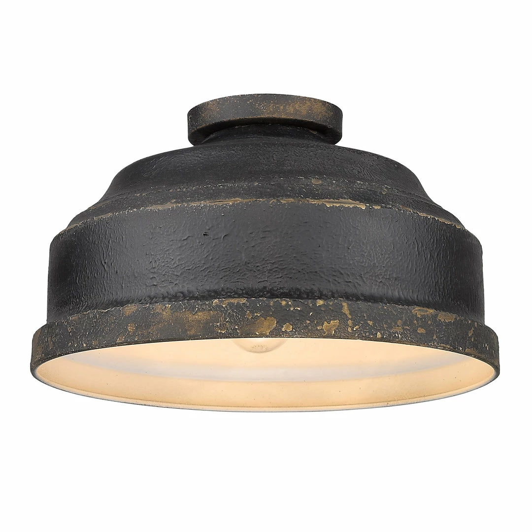 Cheap ๐งจ Golden Lighting American Farmhouse Keating Flush Mount ๐ 3 Golden Lighting American Farmhouse Keating Flush Mount
