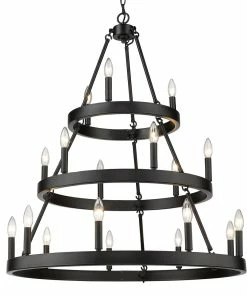 Golden Lighting Alastair 3 Tier - 18 Light Chandelier