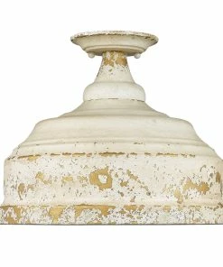 Golden Lighting Keating Semi-Flush American Farmhouse