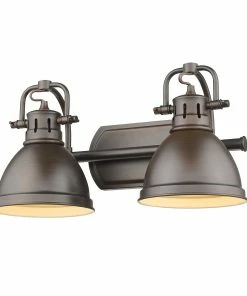 New ✨ Golden Lighting Duncan 2 Light Bath Vanity 👍 250 Golden Lighting Duncan 2 Light Bath Vanity