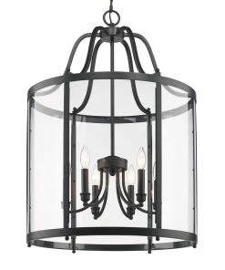 Golden Lighting Payton 6 Light Pendant American Farmhouse