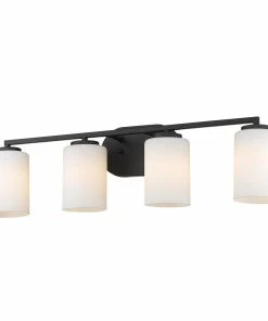 Wholesale 🥰 Golden Lighting American Farmhouse Manhattan 4 Light Bath Vanity 🔔 9 Golden Lighting American Farmhouse Manhattan 4 Light Bath Vanity