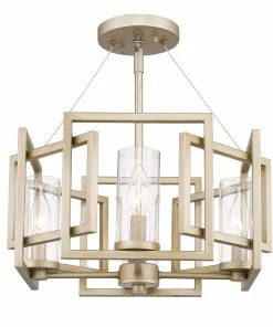 New ⌛ Golden Lighting Marco Semi-Flush (Convertible) American Farmhouse 🌟 33 Golden Lighting Marco Semi-Flush (Convertible) American Farmhouse