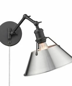 Golden Lighting Transitional Looks Orwell 1 Light Articulating Wall Sconce