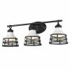 Golden Lighting Locklyn 3 Light Bath Vanity American Farmhouse