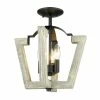 Golden Lighting American Farmhouse Regan Semi-Flush - Closeout