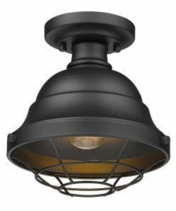 Golden Lighting Bartlett Semi-Flush - Outdoor American Farmhouse