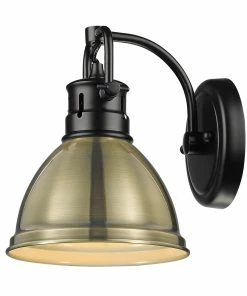 Golden Lighting American Farmhouse Duncan 1 Light Bath Vanity