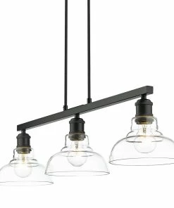 Golden Lighting Carver 3 Light Semi-Flush American Farmhouse