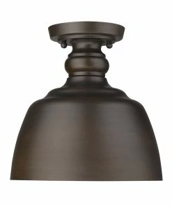 Golden Lighting Holmes Flush Mount American Farmhouse