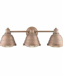 Golden Lighting Bartlett 3 Light Bath Vanity American Farmhouse