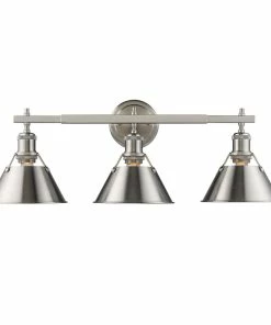 Golden Lighting Orwell 3 Light Bath Vanity American Farmhouse
