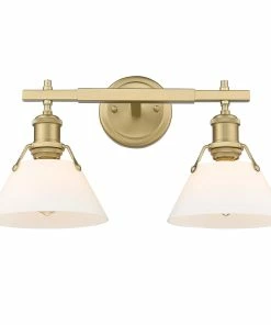 Golden Lighting American Farmhouse Orwell 2 Light Bath Vanity