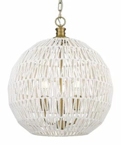 Golden Lighting American Farmhouse Florence 3 Light Pendant