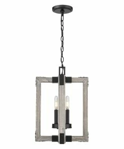 Golden Lighting American Farmhouse Lowell 3 Light Pendant