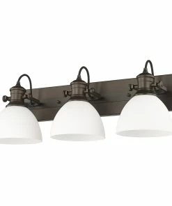 Golden Lighting Hines 3 Light Bath Vanity American Farmhouse