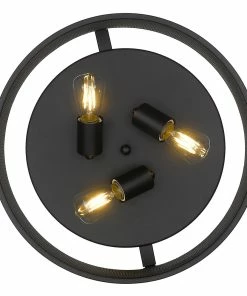 Golden Lighting American Farmhouse Channing Flush Mount - 15