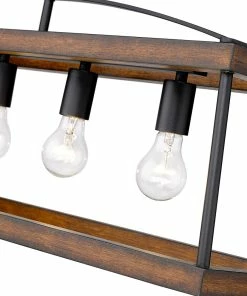 Golden Lighting Teagan Linear Pendant American Farmhouse