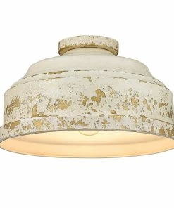 Cheap ๐งจ Golden Lighting American Farmhouse Keating Flush Mount ๐ 14 Golden Lighting American Farmhouse Keating Flush Mount