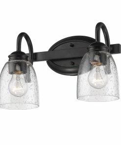 Golden Lighting Parrish 2 Light Bath Vanity American Farmhouse