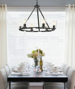 Budget โค๏ธ Golden Lighting American Farmhouse Monroe 6 Light Chandelier ๐ 9 Golden Lighting American Farmhouse Monroe 6 Light Chandelier