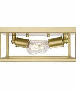 Golden Lighting Wesson Flush Mount American Farmhouse