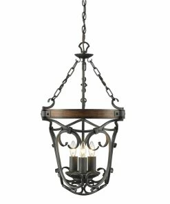 Golden Lighting Madera 3 Light Pendant American Farmhouse