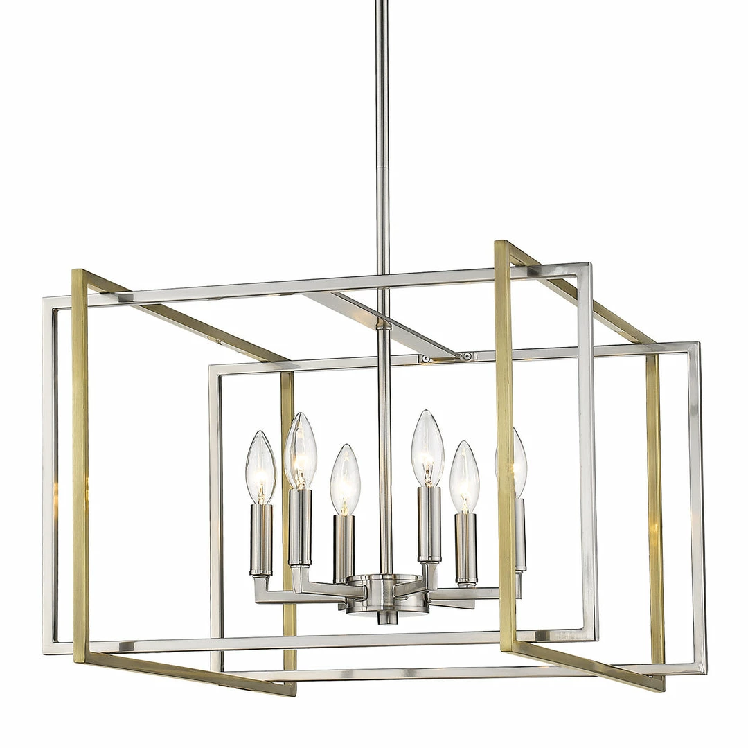 Discount ๐ Golden Lighting Tribeca 6 Light Chandelier - Closeout American Farmhouse ๐ฅฐ 4 Golden Lighting Tribeca 6 Light Chandelier - Closeout American Farmhouse