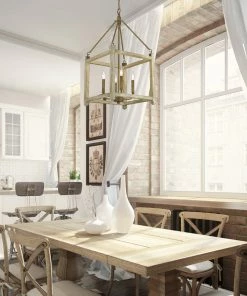 Golden Lighting American Farmhouse Orville 4 Light Pendant
